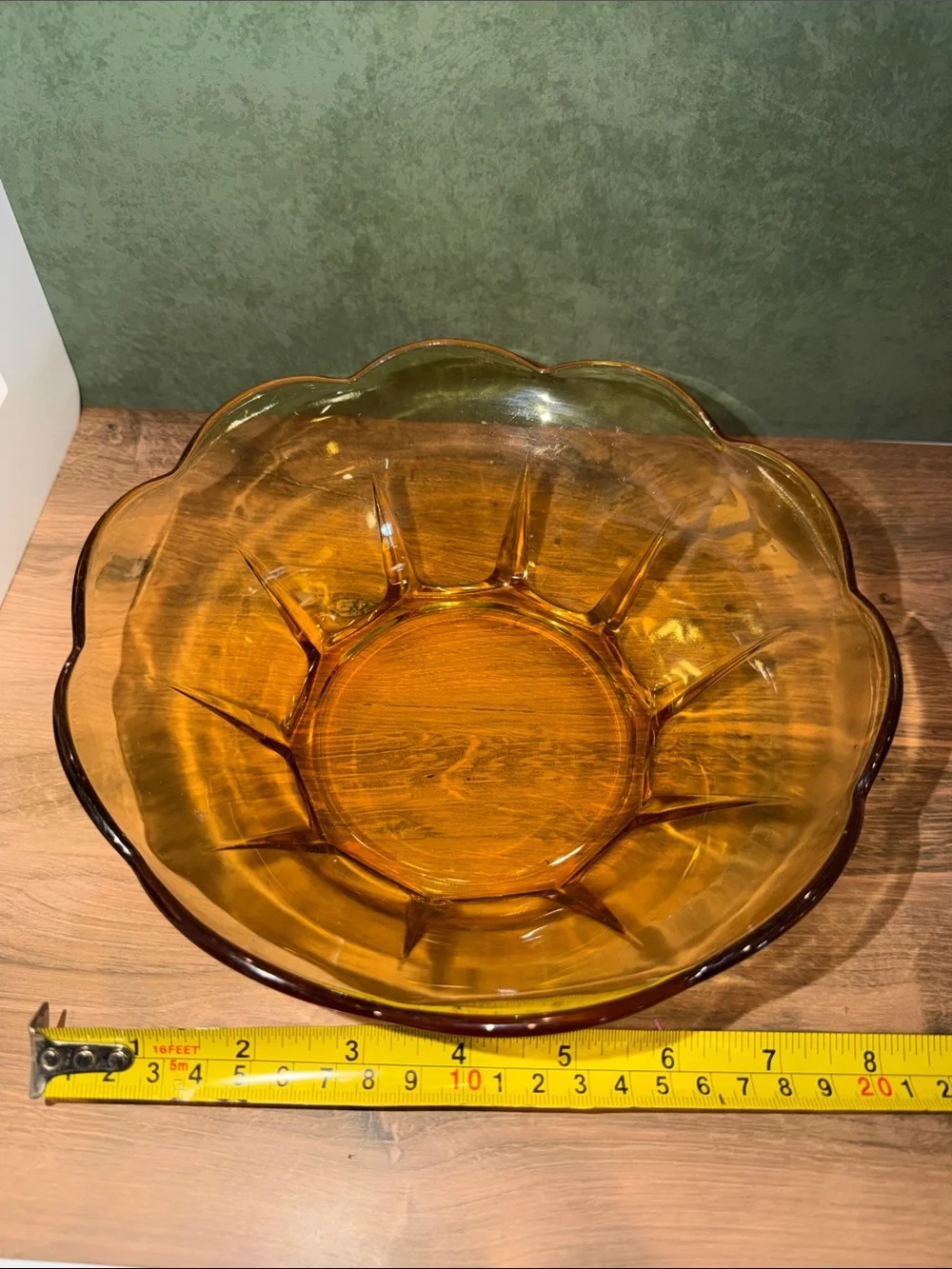 Anchor Hocking Amber Glass Bowl